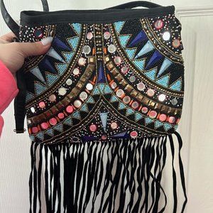Beaded 70's Inspired Fringe Bage